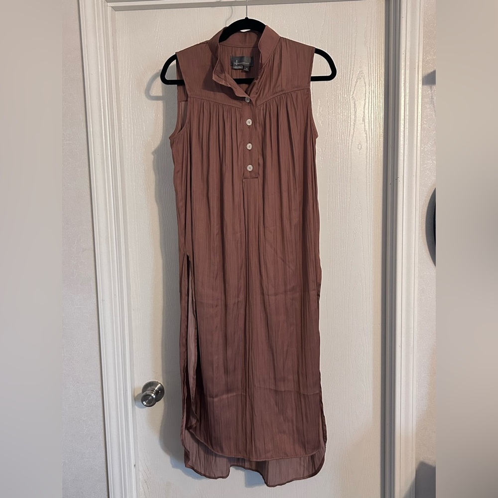 Anthropologie | Mauve High Low Sleeveless Dress | Size XS
